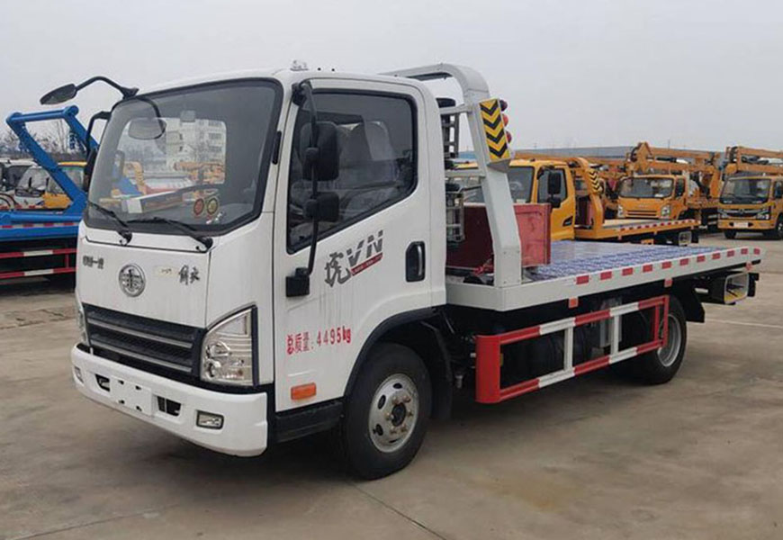 國(guó)六解放J6F一拖二清障車(chē)